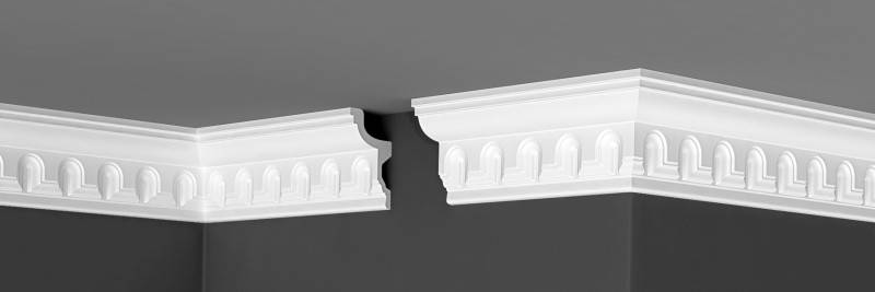 

Плинтус потолочный Де-Багет Н/П (26 шт/уп) ДП 13/100, Белый