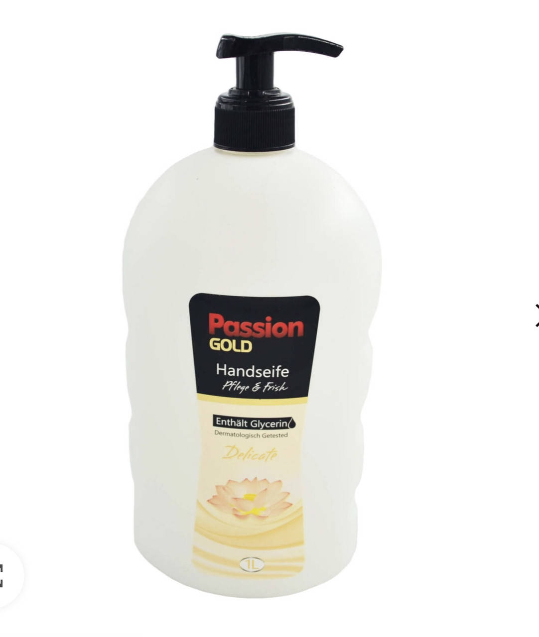 

Жидкое мыло для рук Passion Gold «Деликатный» с глицерином, 1л