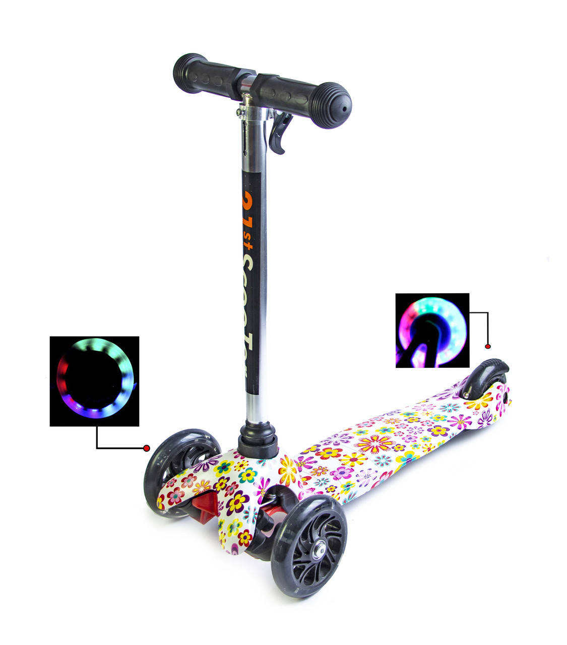 

Самокат Детский Mini Best Violet Flowers, Фиолетовый