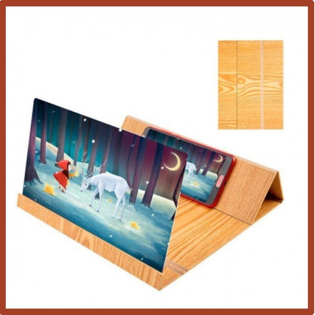 

3d подставка для смартфона Подставка увеличитель для экрана телефона, Бежевый