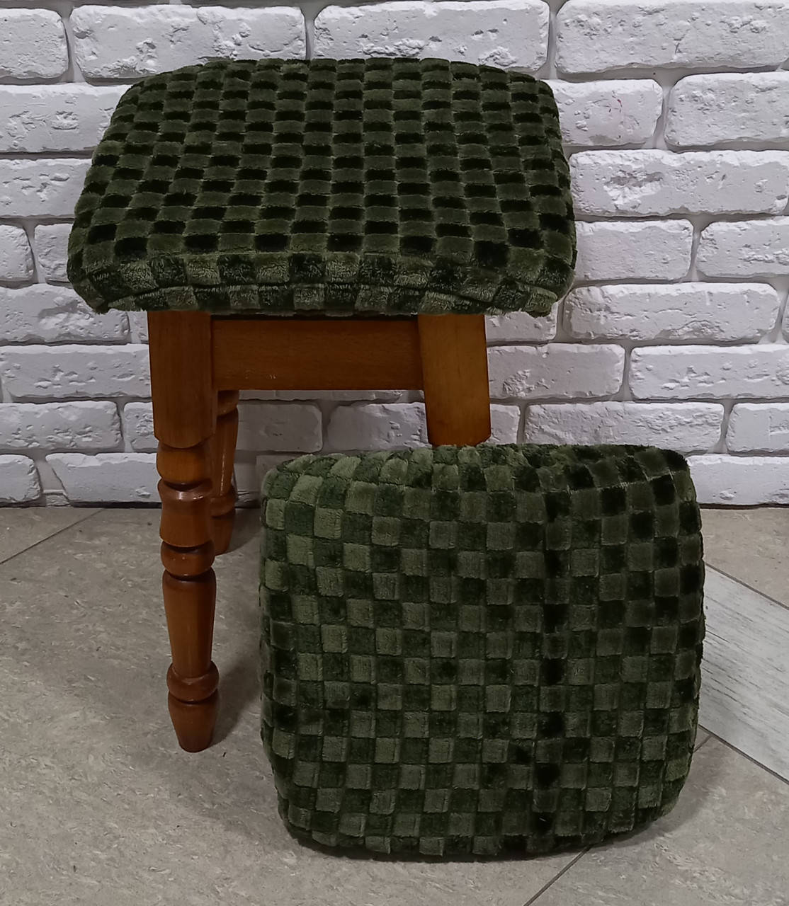 

Чехол - подушка на табурет, меховые комплект 4шт.