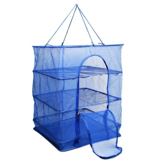 

Сетка для сушки рыбы трехъярусная 50х50х55, Сетка сушилка для фруктов