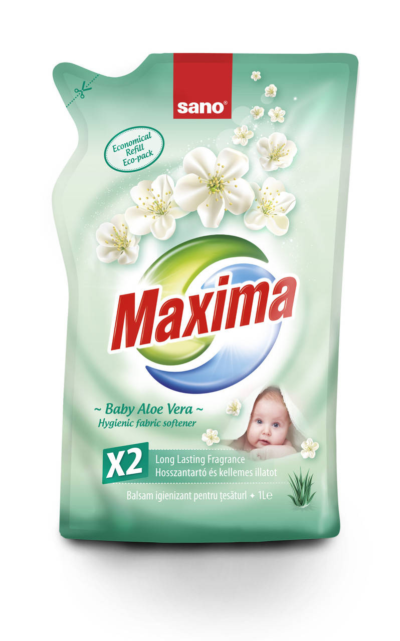 

Ополаскиватель для белья Sano Maxima Baby Aloe Vera, 1 л, арт. 990214