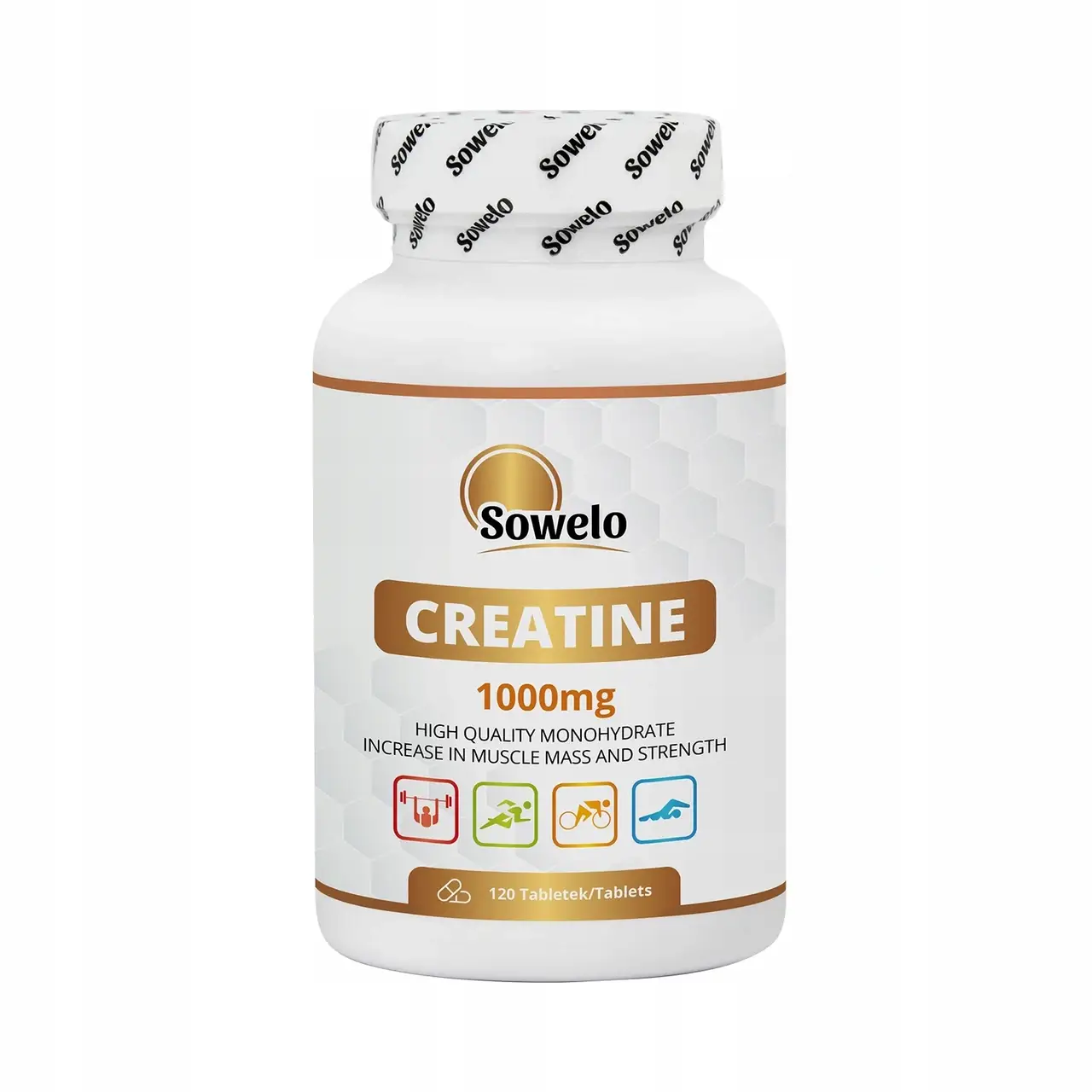

SOWELO КРЕАТИН CREATINE ТАБЛЕТКИ 1000мг МОНОГИДРАТ