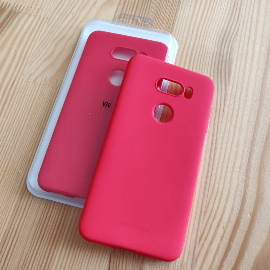 

Силиконовый чехол софт тач для Lg V30 / V30 Plus КРАСНЫЙ