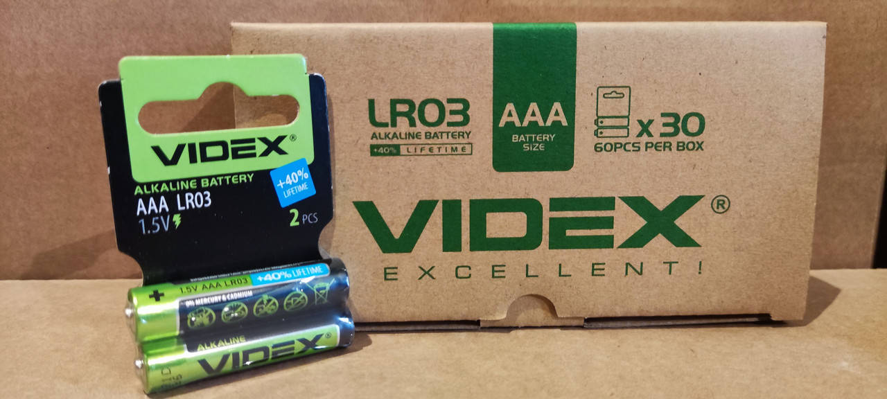 

Батарейка Videx LR03/BL2