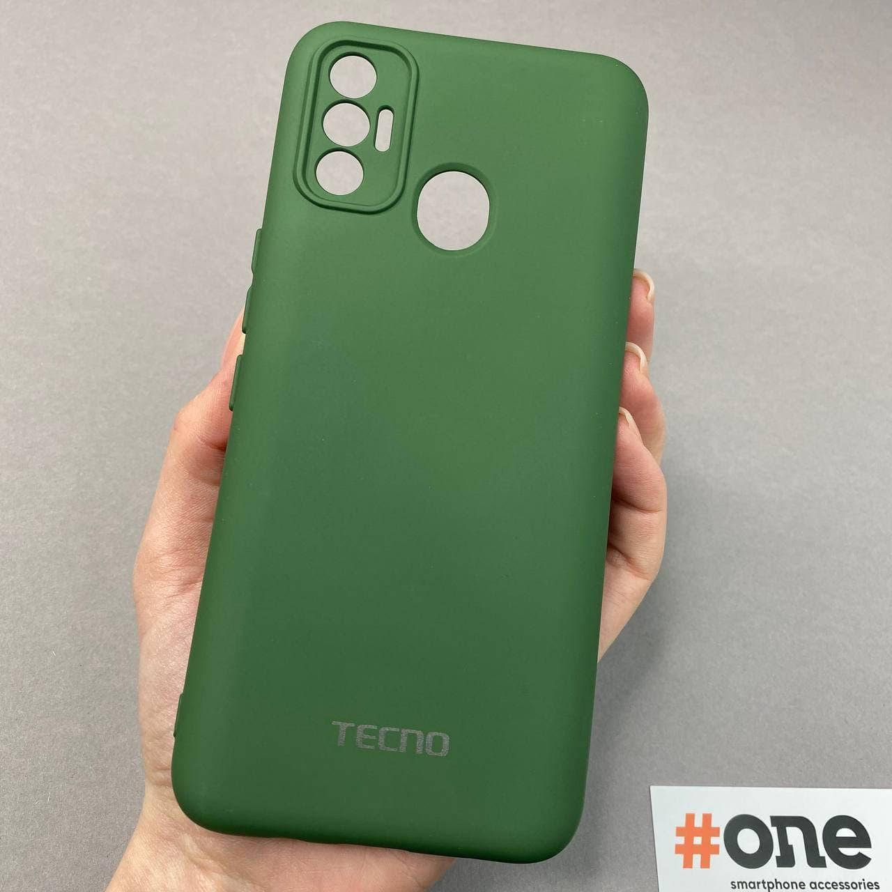 

Чехол для Tecno Spark 7 KF6n с микрофиброй защитой для камеры чехол на телефон техно спарк 7 зеленый T5G, Зелёный