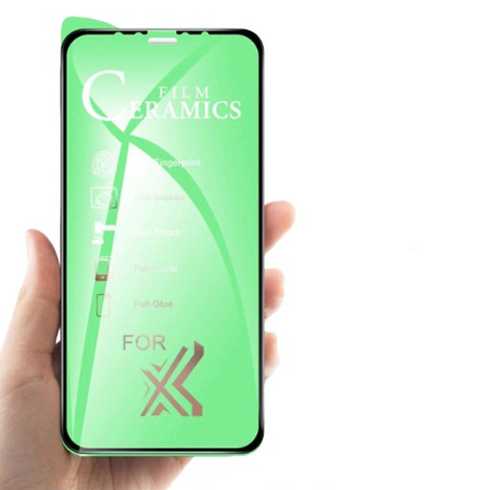 

Захисне скло Ceramic glass iPhone Xs Max/11 Pro Max Black (тех. упаковка), Черный