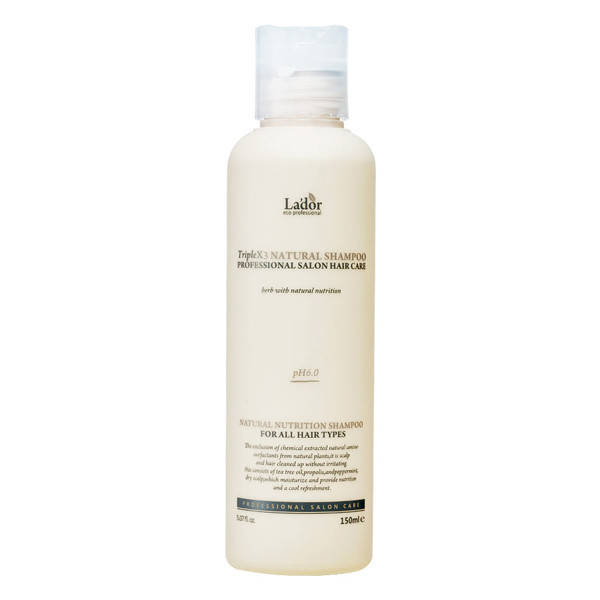 

Безсульфатный шампунь с эфирными маслами La`dor TripleX3 Natural Shampoo 150 ml