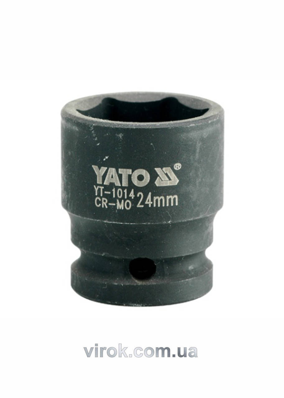 

Головка торцевая ударная шестигранная YATO 1/2" М24 х 43 мм YT-1014