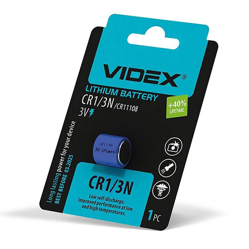 

Батарейки Videx CR1 / 3N BLISTER 1шт