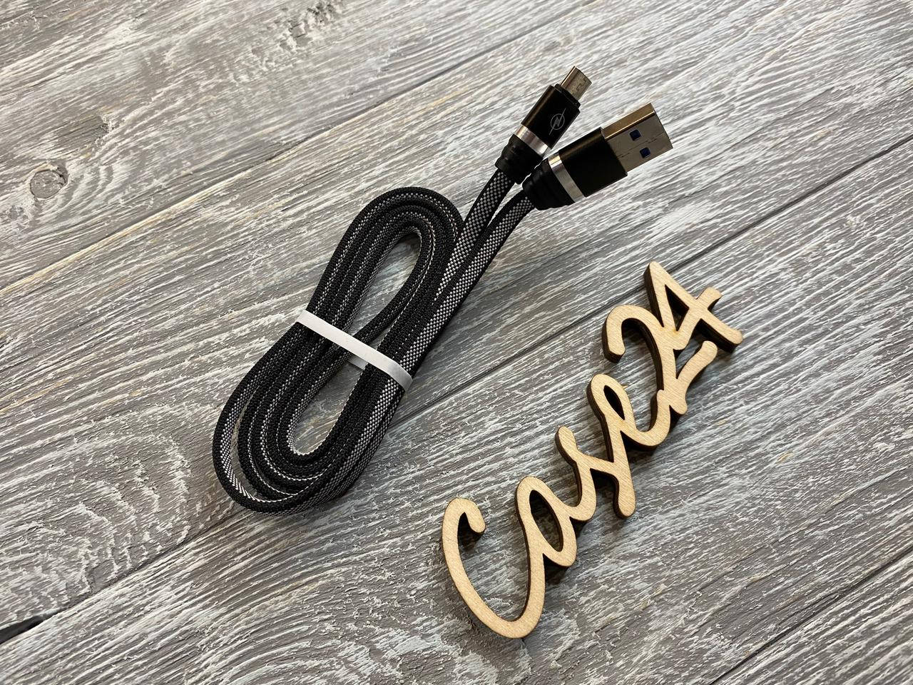 

USB кабель на Micro-USB (4 цвета) черный
