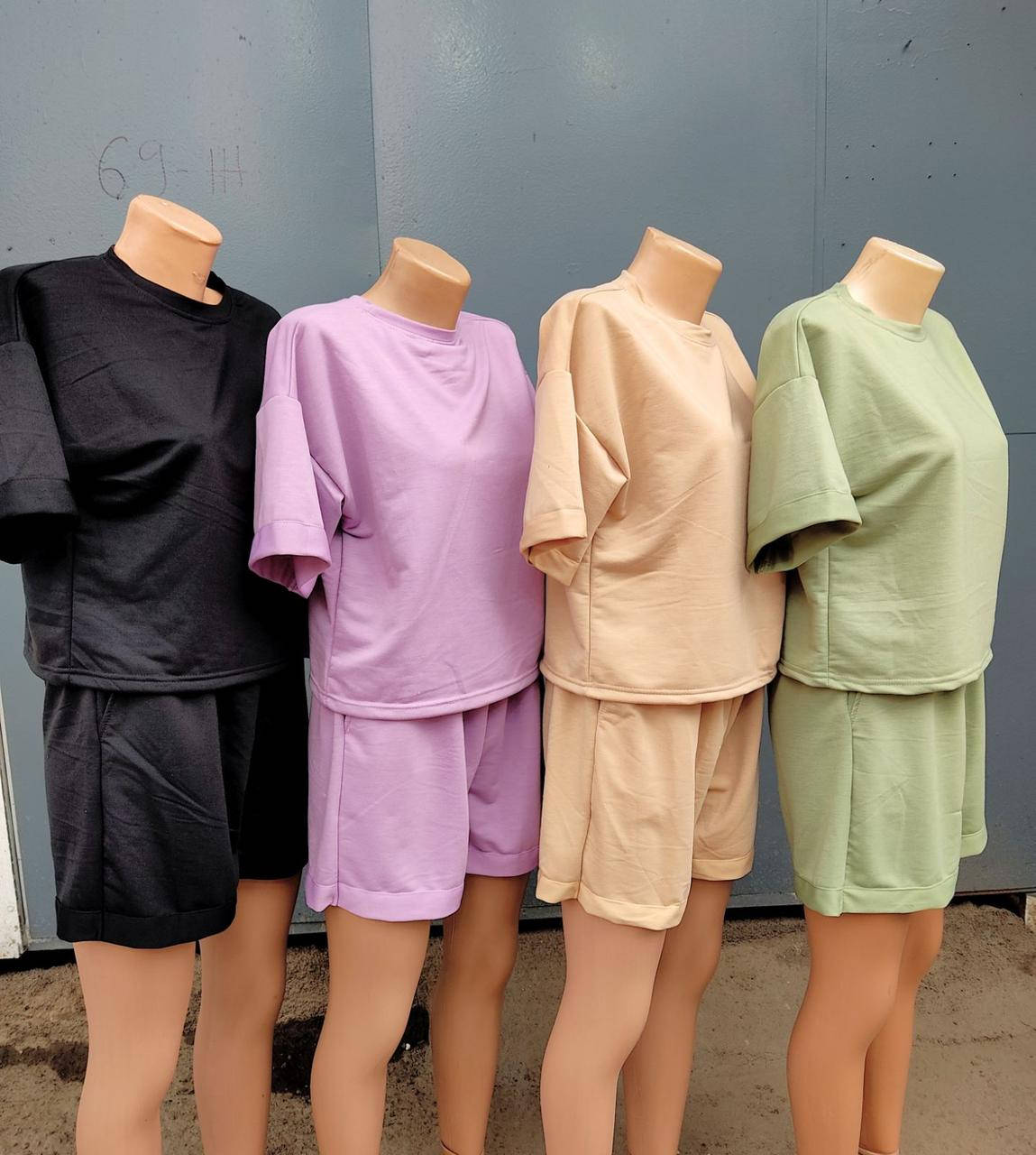 

Летний молодежный костюм из трикотажной ткани в разных расцветках (1186). Размеры M,L (46-48), Разные цвета