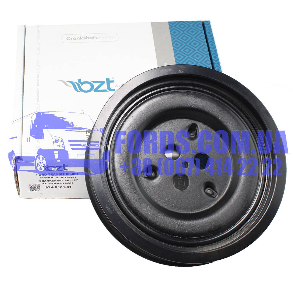 

Шкив коленвала FORD TRANSIT/RANGER 2000- (1708966/1329202/TVD101) BZT