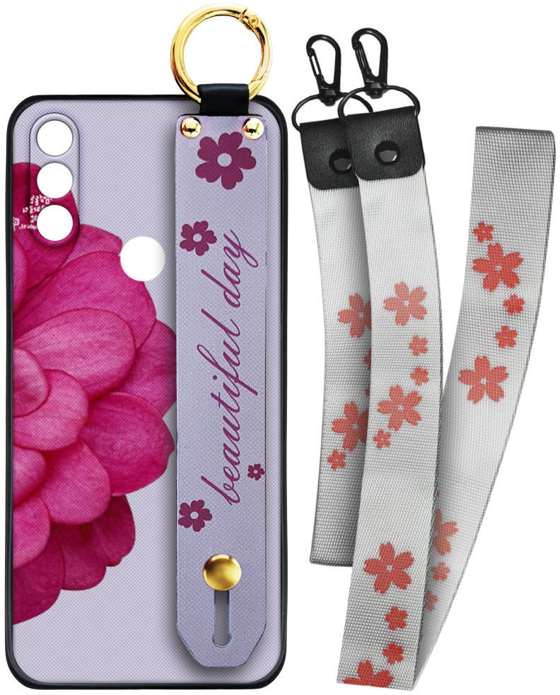 

Чехол SHLab Motorola E7 Power Beautiful Day + два ремешка с карабином (Моторола Е7 Повер)