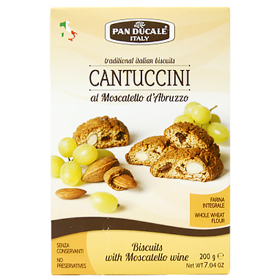 

Печиво Кантучіні Виноград мигдаль Cantuccini Pan ducale 200g 12шт/ящ (Код : 00-00005174)