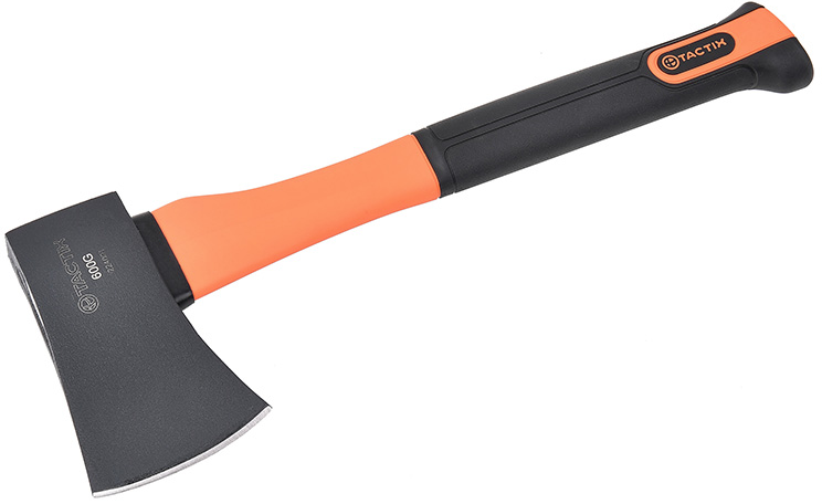 

Топор кованый с ручкой из фибергласа 600 г Tactix, Черный