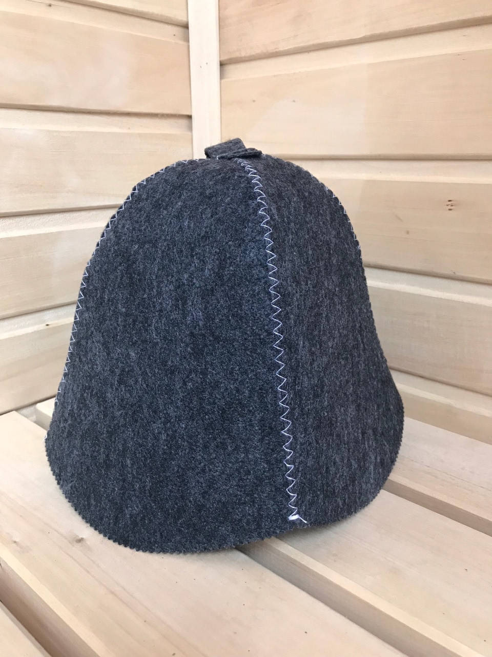 

Шапка для бані та сауни сірий