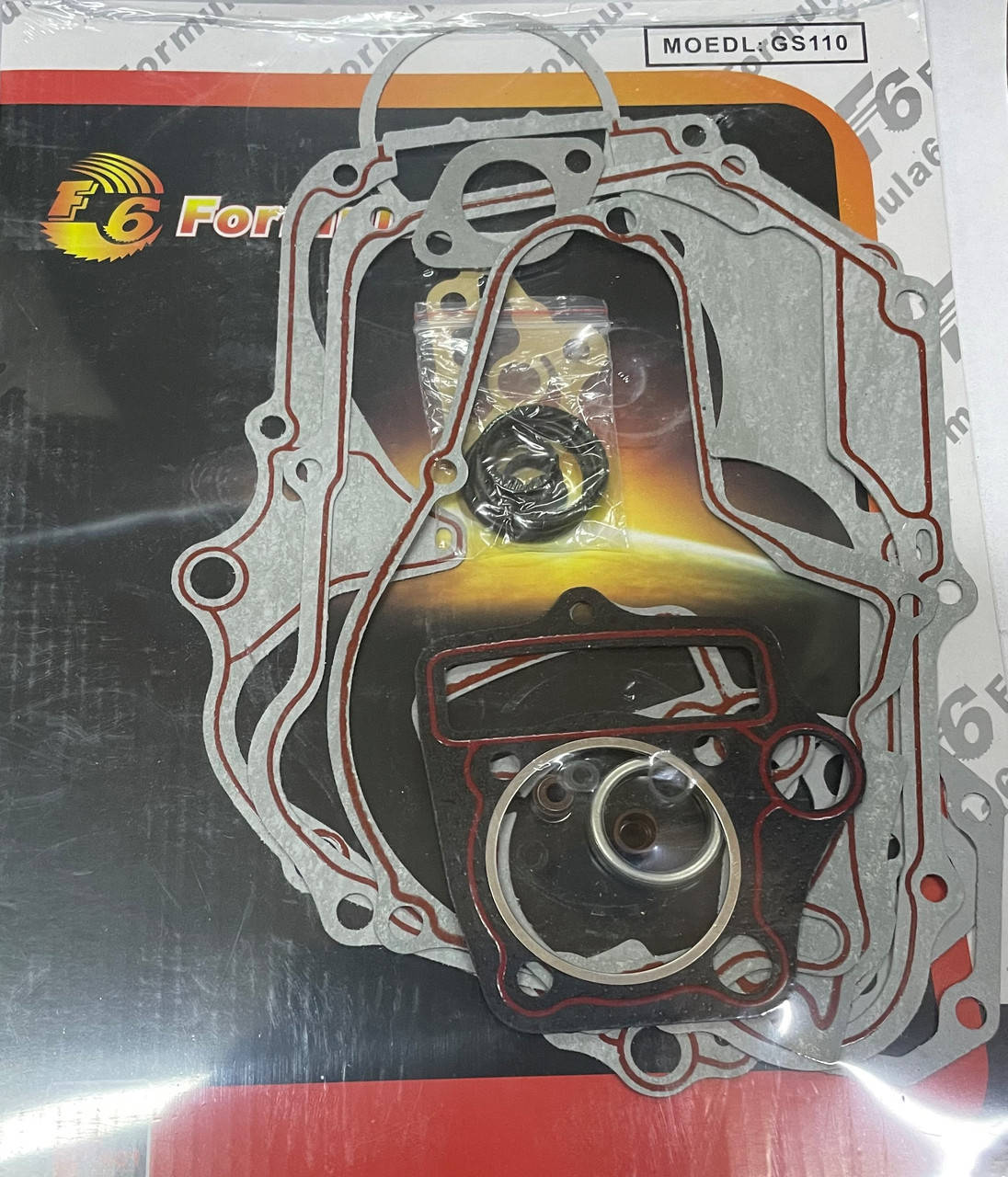 

Набор прокладок двигателя Дельта Альфа Актив -110куб полный с герметиком.