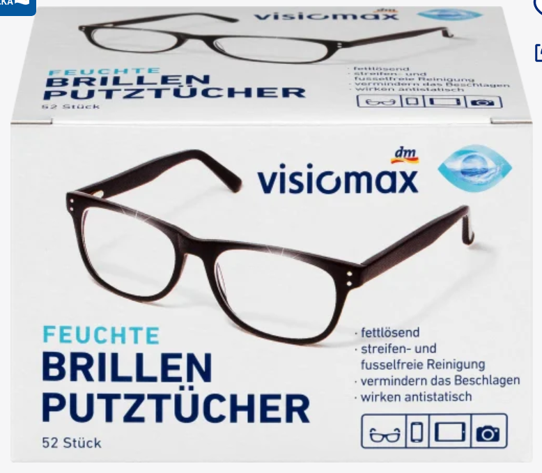 

Влажные салфетки для протирки очков, 52 шт.