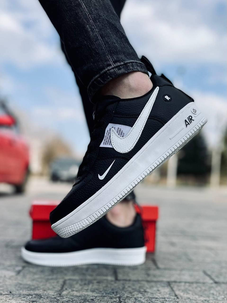 

Nike Air Force Black&White 45, Черный
