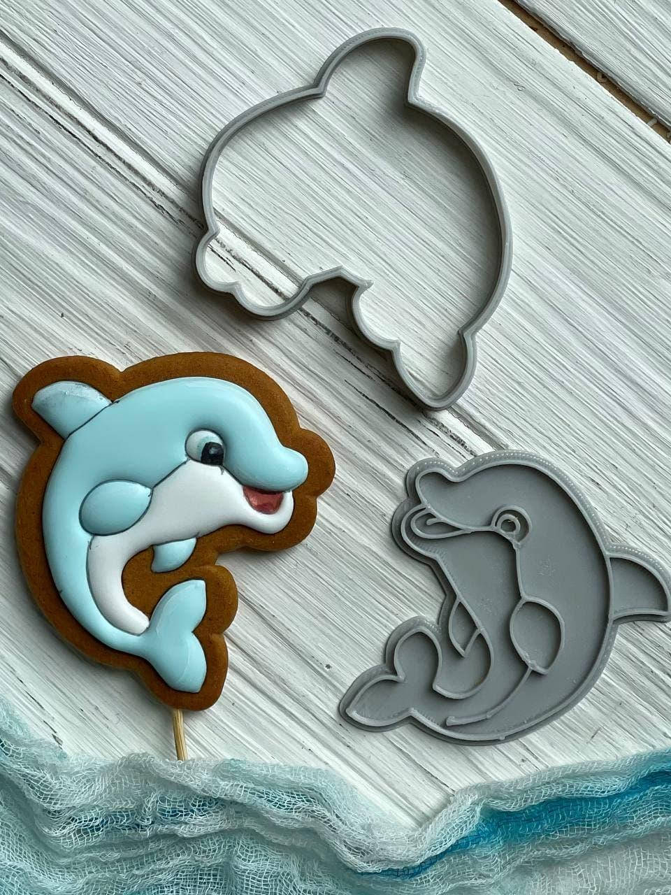 

3D формочки-вырубки для пряников "Дельфин 1"