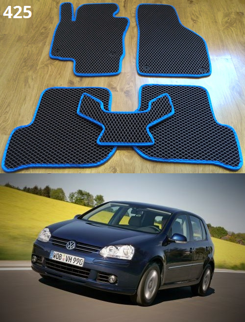 

Коврики ЕВА в салон Volkswagen Golf V '04-09, Черный