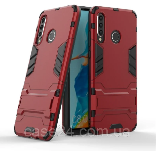 

PC + TPU чехол Metal armor для Huawei P Smart S (7 цветов) красный
