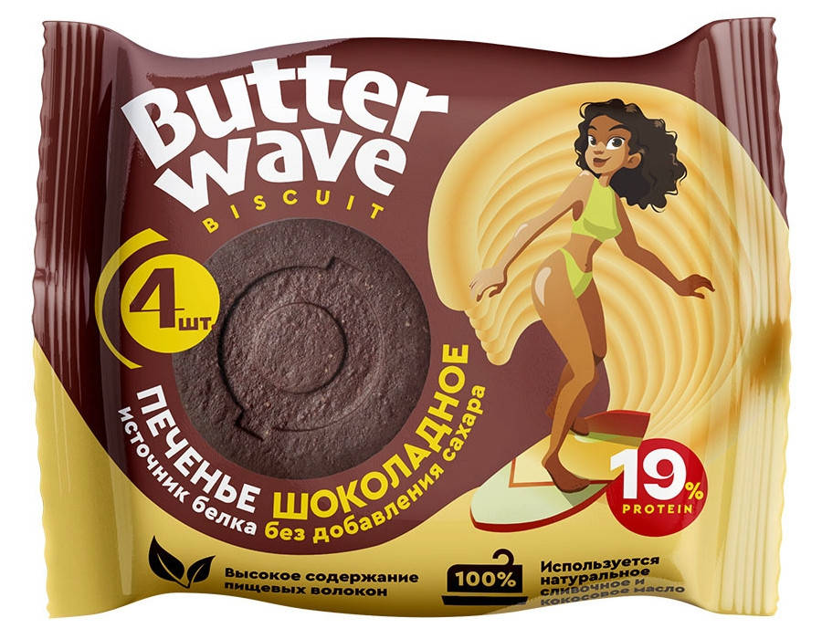 

Протеиновое печенье Mr. Djemius ZERO Butter Wave "Шоколадное" (36 грамм)