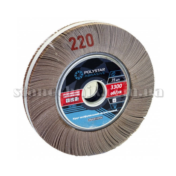 

Круг лепестковый КШЛ 200х30х32 мм Р220 (17344)