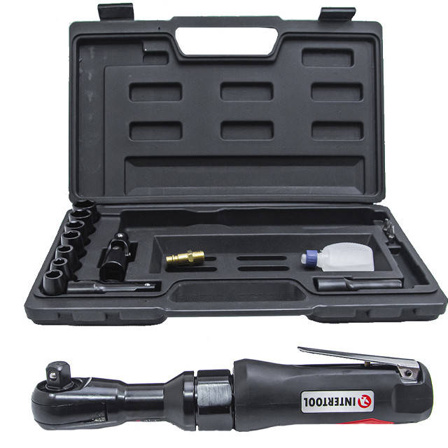

Пневмотрещотка 1/2" 69 Nm INTERTOOL PT-1110