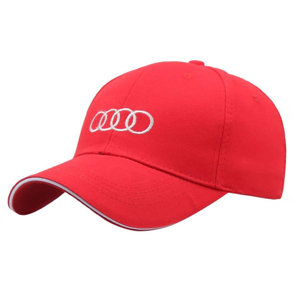 

Кепка, бейсболка "CAP COTTON" с логотипом автомобиля (AUDI (Красная)), Красный