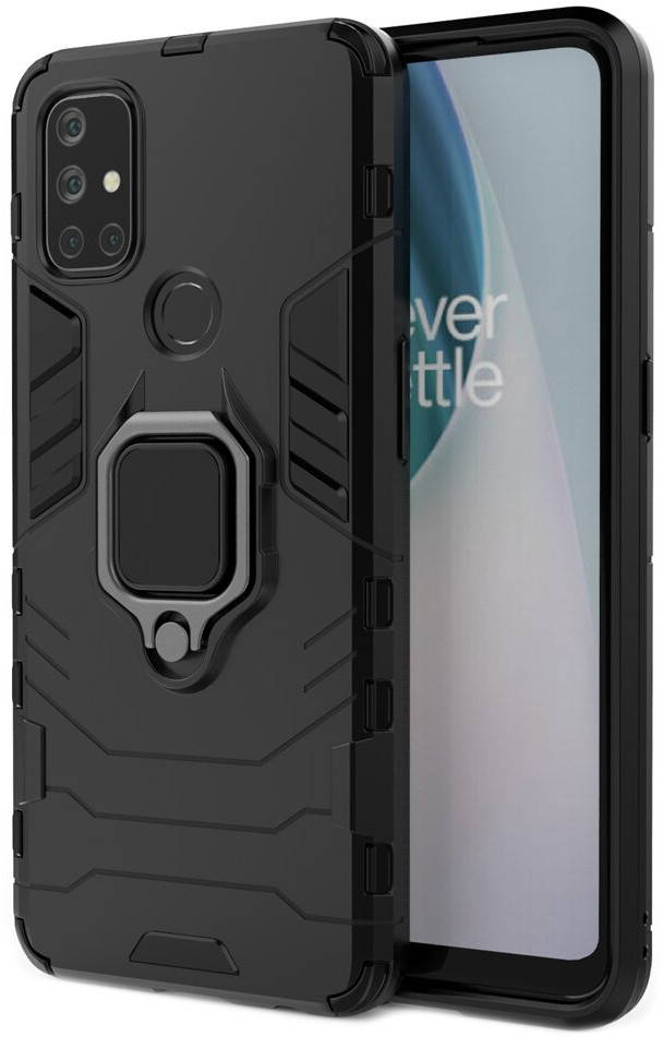 

Противоударный чехол OnePlus Nord N10 (подставка кольцо) Черный