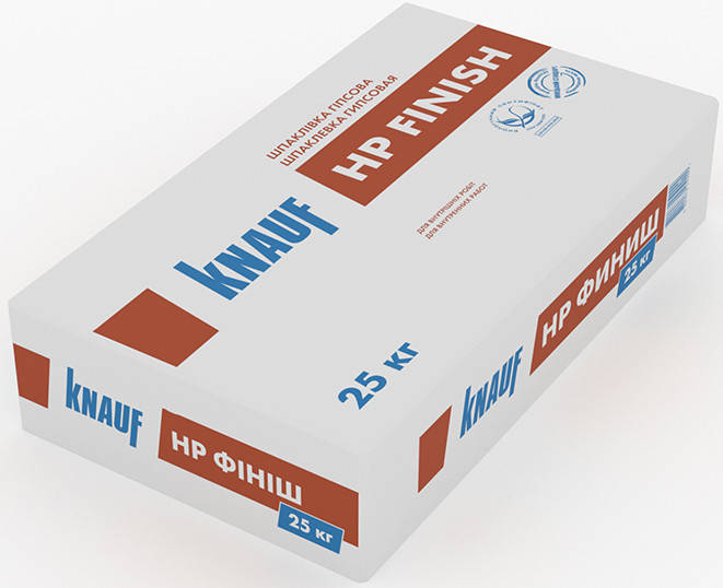 

Шпаклевка НР финиш Knauf 25 кг (пал.40шт), Белый