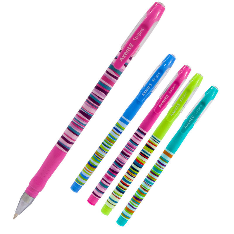 

Ручка шариковая Axent Stripes AB1049-10-A, 0.5 мм, синяя