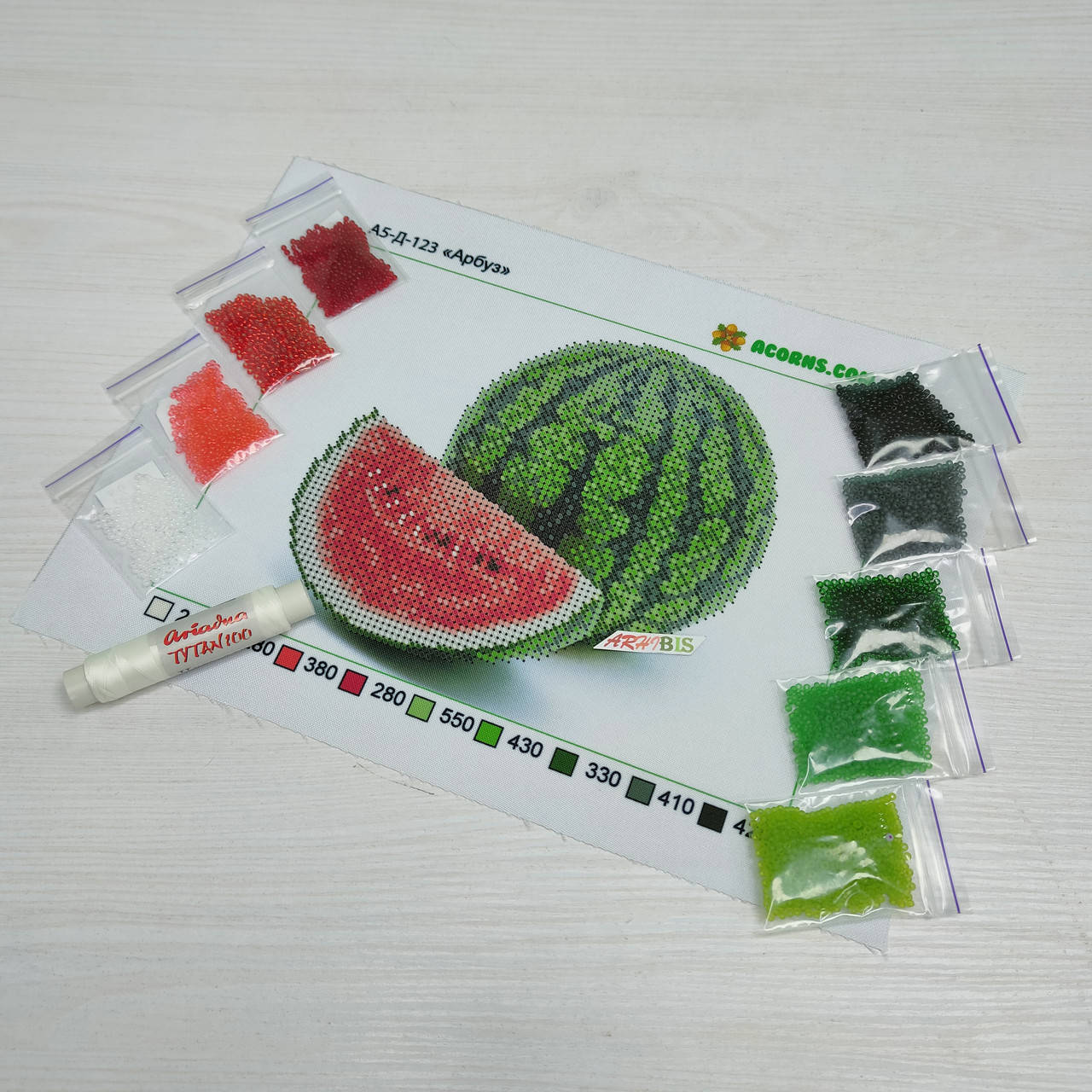 

Набор для вышивания бисером "Арбуз"