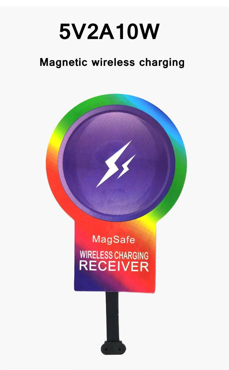 

Приемник Magsafe Магнитное беспроводное зарядное устройство, 10 Вт, Разные цвета