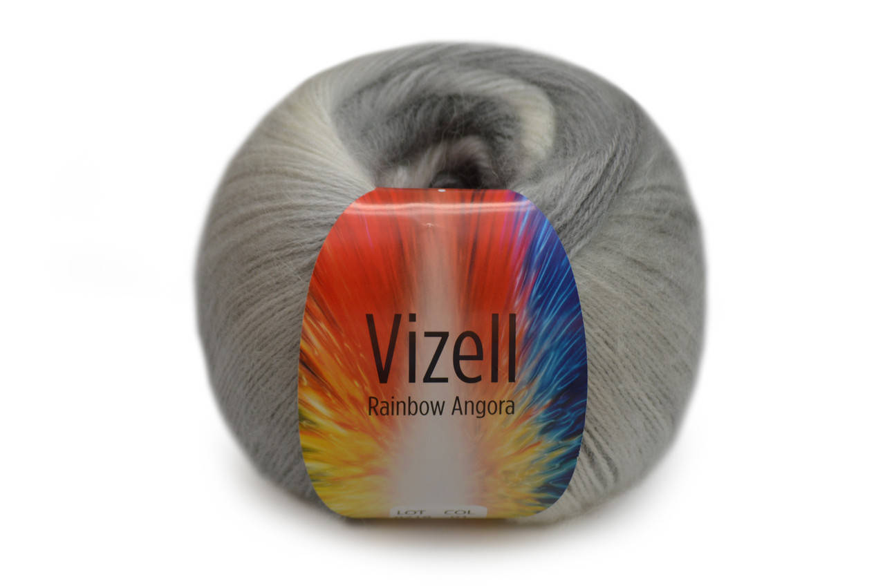 

Vizell Rainbow Angora, №01, Секционное крашение
