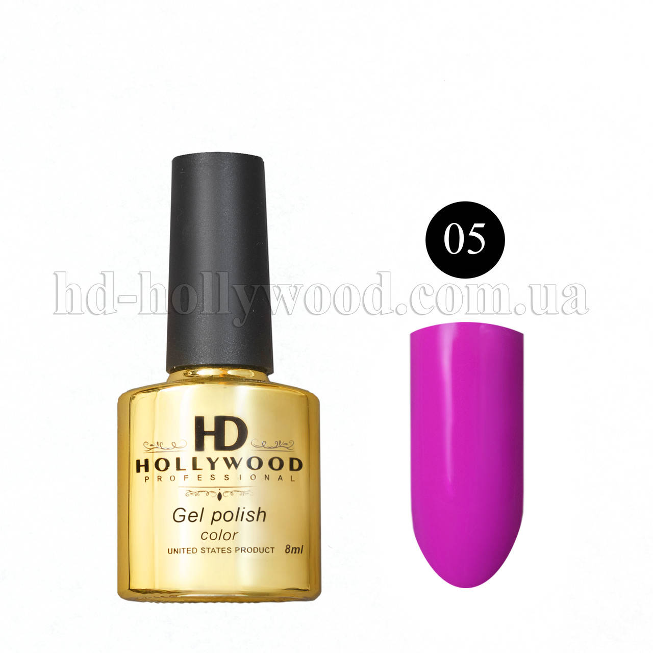 

Гель лак 05 Розовый Плотный HD Hollywood 8 ml