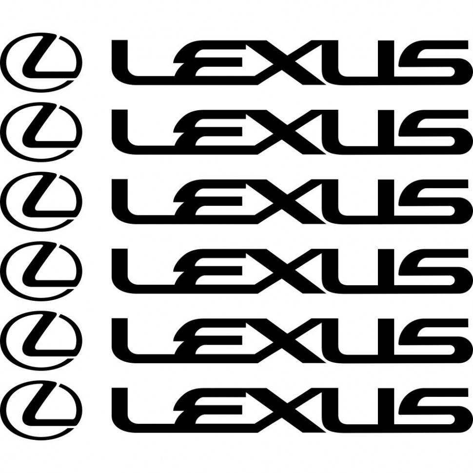 

Комплект наклеек на суппорта - Lexus (6 шт.)