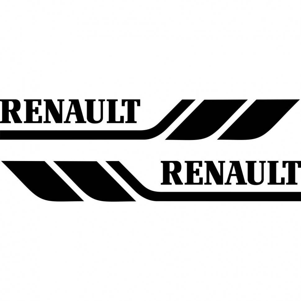 

Набор виниловых наклеек на борт автомобиля - Renault (2 шт)
