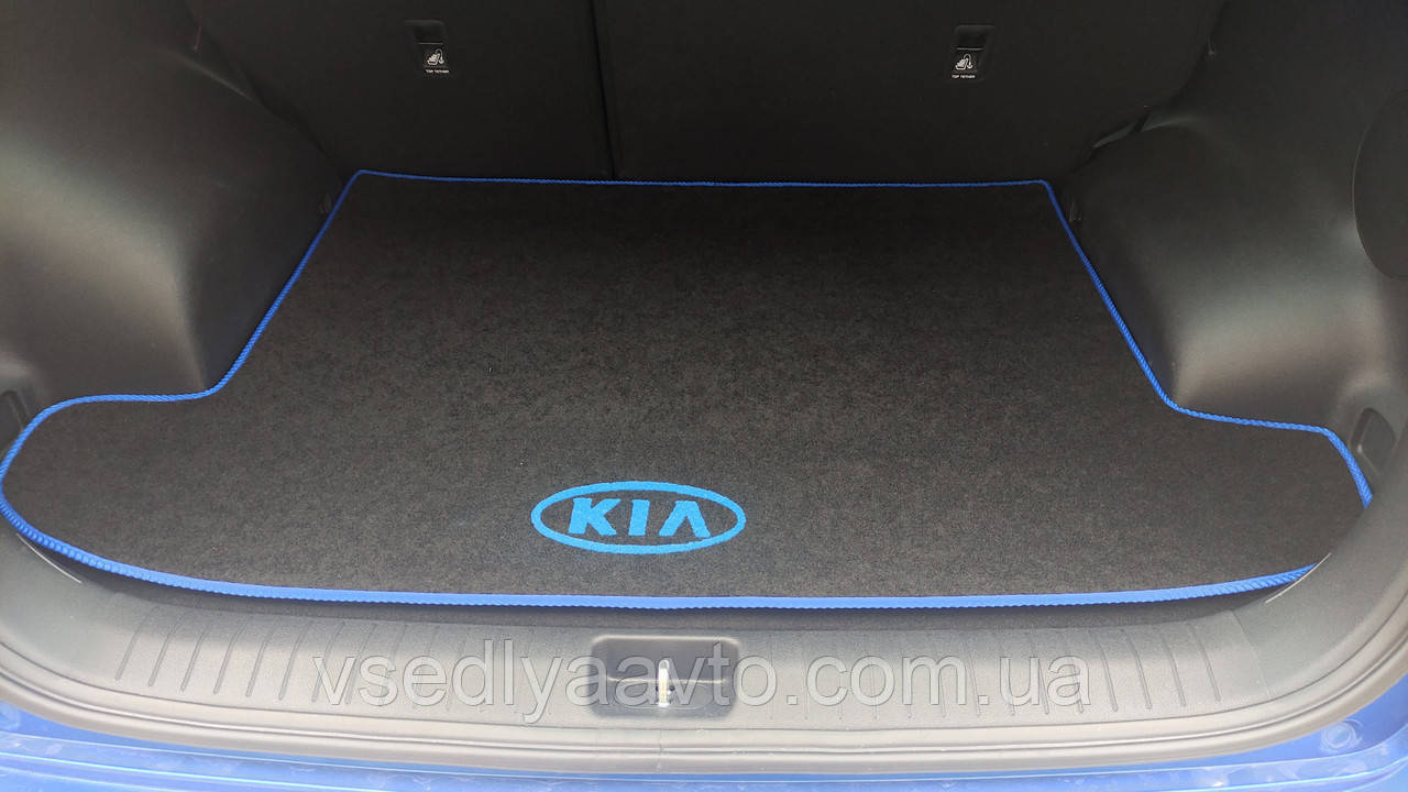 

Ворсовый коврик в багажник Kia Sportage IV с 2016 г. (Черный)