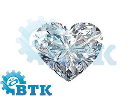 

Цирконий кубический (фианит) белый сердце 5*5
