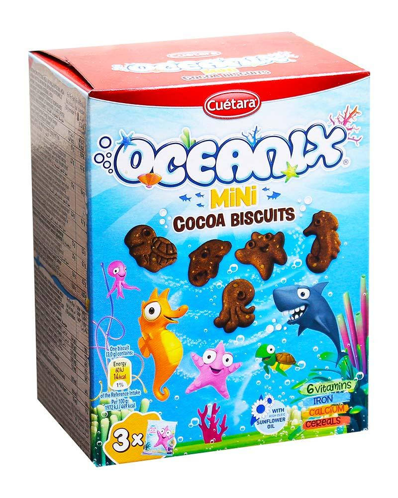 

Печенье шоколадное Cuetara Oceanix Mini Cocoa Biscuits, 120 г