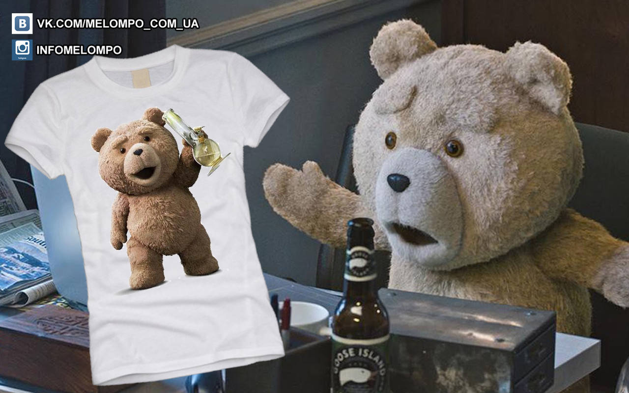 

Футболка с принтом "Мишка Ted"