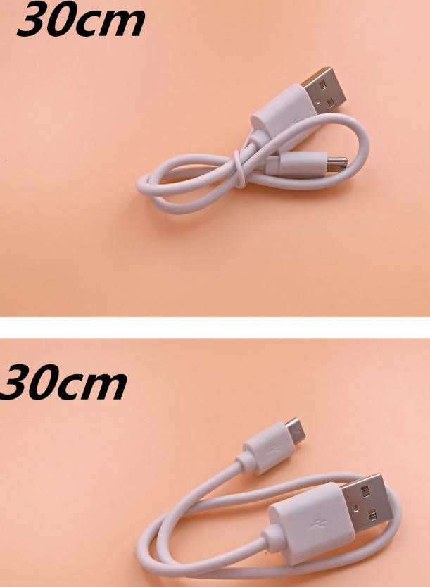 

Кабель USB-micro USB 25 см белый