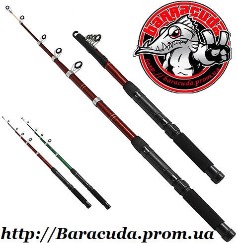 

Удилище телескопический Wild Cat 2.4m 30-60g, Бордовый