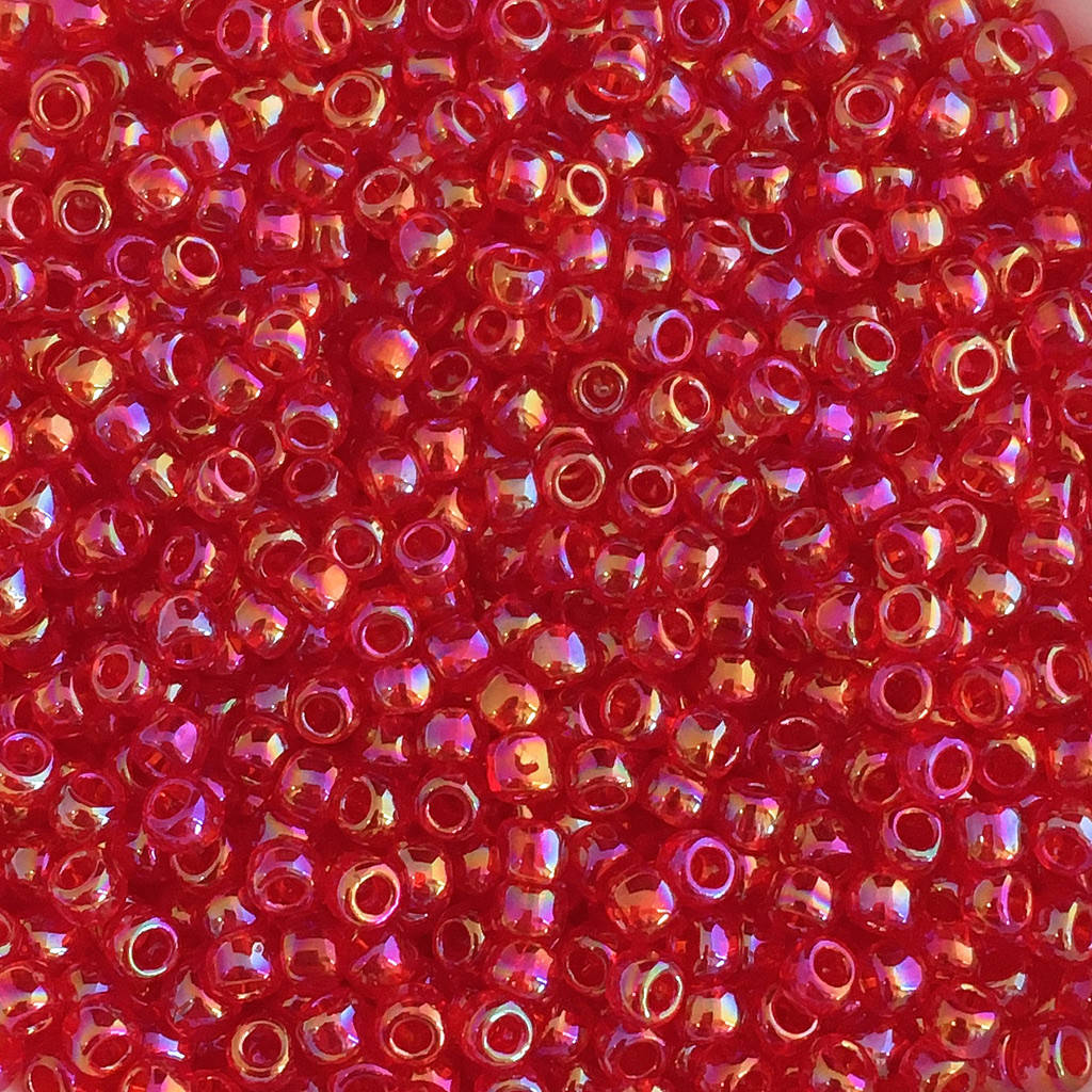 

Бисер TOHO (TR-08-165B). Круглый 8/0. Trans-Rainbow Siam Ruby. Цена за 10 грамм