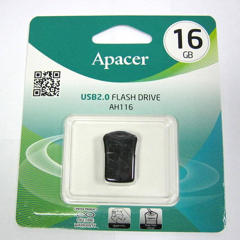 

Флешка 16Gb Apacer AH116 Black, Черный