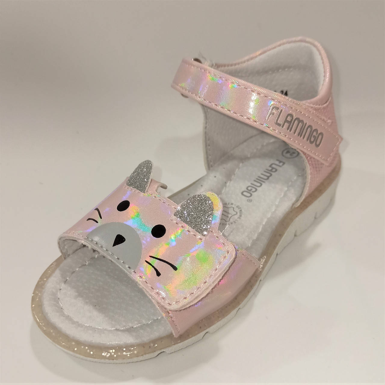 

Босоножки с чудесными котиками, Flamingo (код 1219) размеры: 24 24, 15,5, Розовый